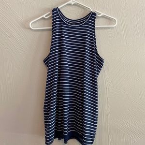 White and navy Athleta tank top
